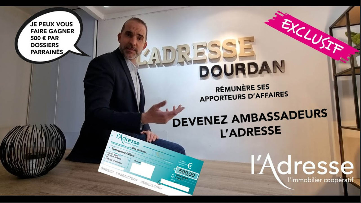 Vous pouvez gagner 500 € avec L'ADRESSE ! C'est très simple, venez voir...