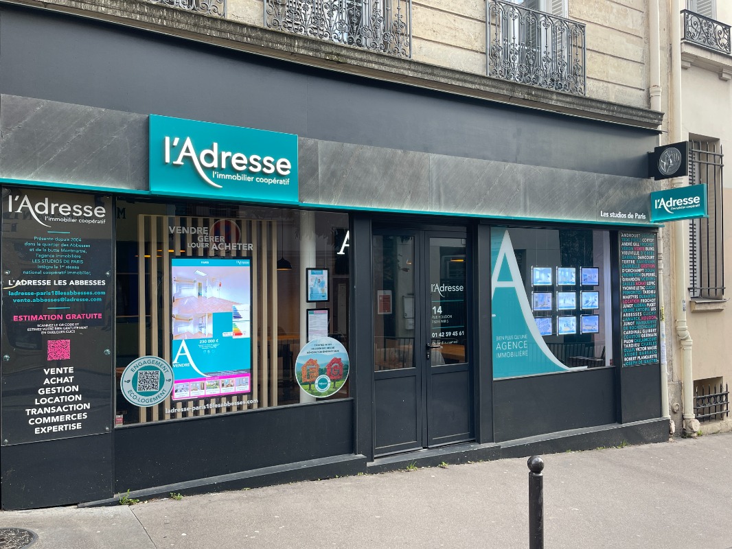 Logo de l'agence Agence immobilière l'Adresse Paris 18 Les Abbesses