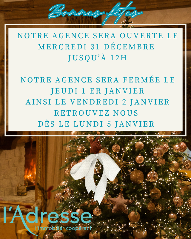 Horaires fin d'ann&eacute;e