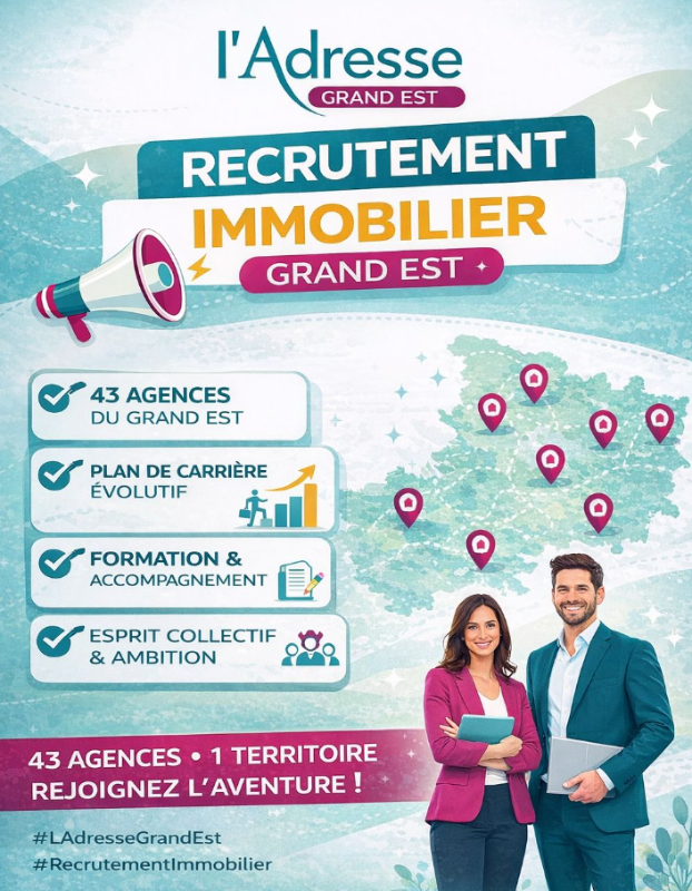 Nous recrutons un(e) Agent Commercial en immobilier &ndash; Strasbourg & Eurom&eacute;tropole